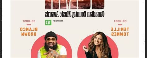 Tenille Townes Blanco Brown To Co Host CCMA Awards Hot Lifestyle News