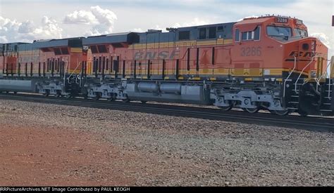 Bnsf And The Rear Radiator Of Bnsf As They Pull Into The Bnsf