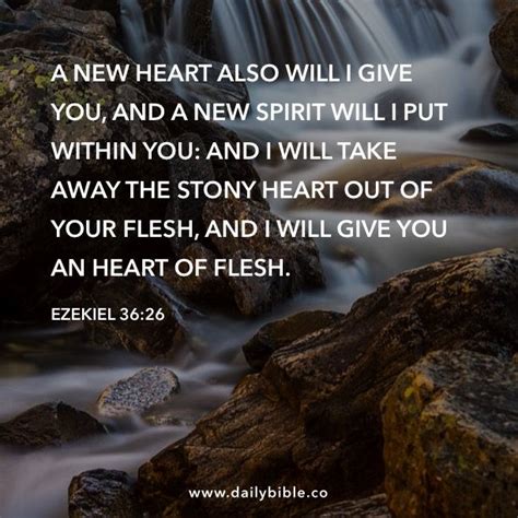 Ezekiel 36: 26 | Daily scripture, New heart, Ezekiel 36 26