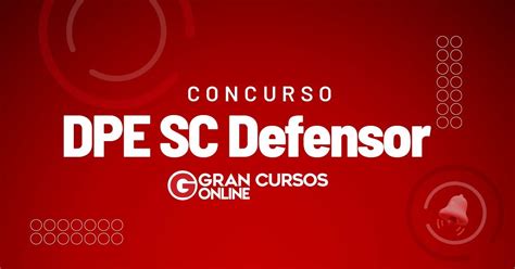 Concurso DPE SC Defensor publica homologação Confira