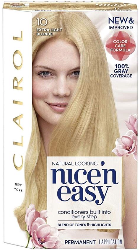 Clairol Nice N Easy Permanent Hair Color Extra Light Blonde EBay In