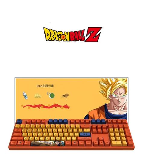 Teclado Mecânico Gamer Sem Fio Bluetooth Pink Switch Goku Super