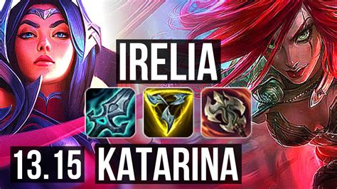 Irelia Vs Katarina Mid 7 Solo Kills 500 Games 10m Mastery Euw