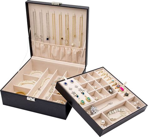 ProCase Jewellery Box Organiser For Necklace Earrings Amazon Co Uk