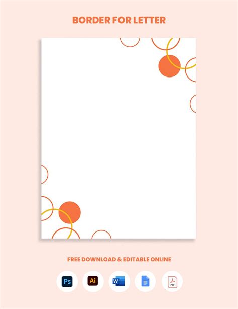 Letter Border Template In Word Download