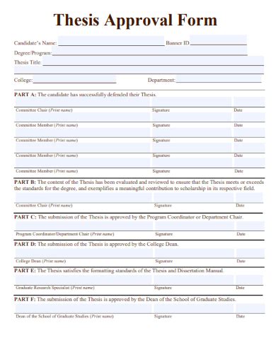 FREE 42 Thesis Templates In PDF