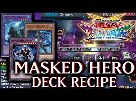 Masked Hero Deck Yu Gi Oh Arc V Tag Force Special 31 YouTube