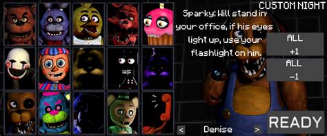 Fnaf 1 custom night by wyattrred on DeviantArt