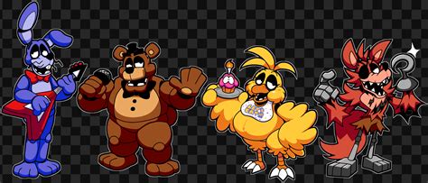 Slightly Stylized Fnaf Gang Redux 1 By Derpthealmighty On Deviantart