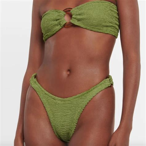 HUNZA G Gloria Bikini Moss Depop