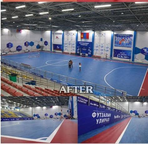 Indoor futsal court flooring