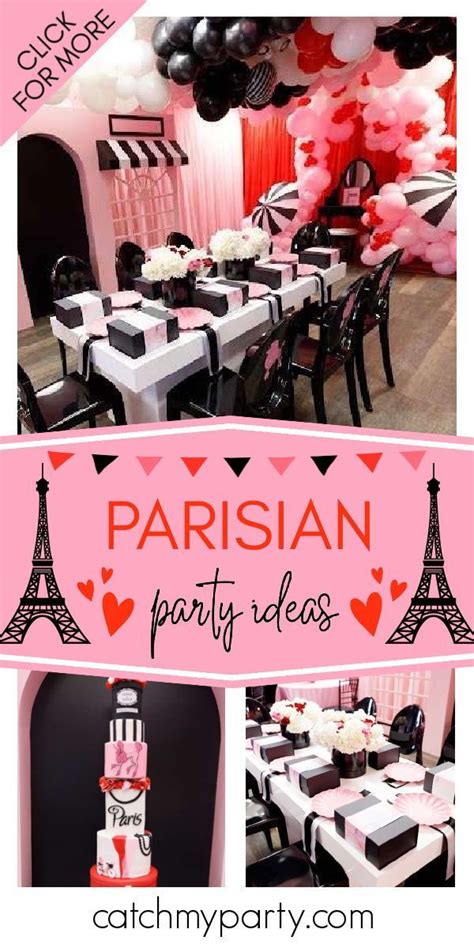 French Parisian Birthday Welcome Back To Paris Catch My Party Parisian Birthday Party