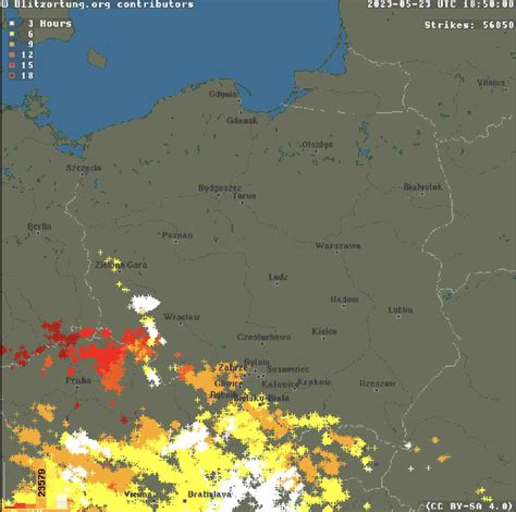 Pogoda niżowa już w Polsce Dzień gorący do 26 stopni i gwałtowne burze