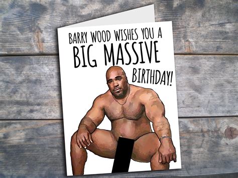 Barry Wood Birthday Card Funny Birthday Gift Printable Meme Etsy Israel