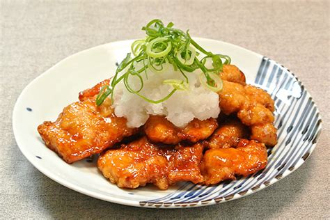 鶏肉の甘辛揚げ おろし載せ サントリー レシピッタ あなたにぴったり、お酒に合うかんたんレシピ