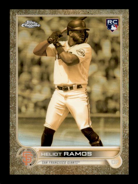 2022 Topps Gilded Chrome 160 Heliot Ramos Rookie 124 199 San Francisco