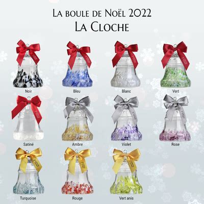 2022 Boule de Noël Cloche Cristal Lehrer