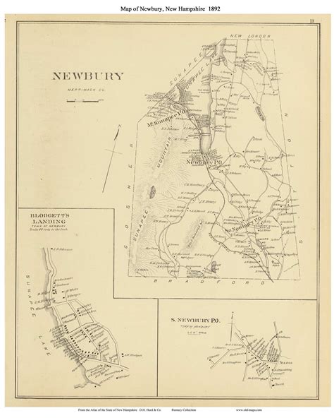 Newbury Town Blodgetts Landing South Newbury Po New Hampshire