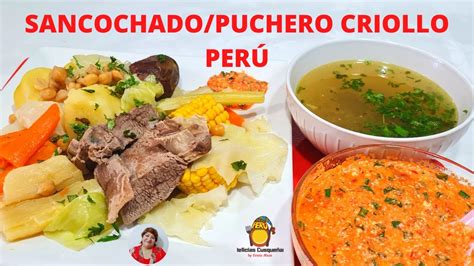 Como Preparar Puchero Sancochado De Res Peruano Receta Delicias