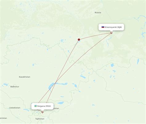 Flights From Fergana To Krasnojarsk FEG To KJA Flight Routes