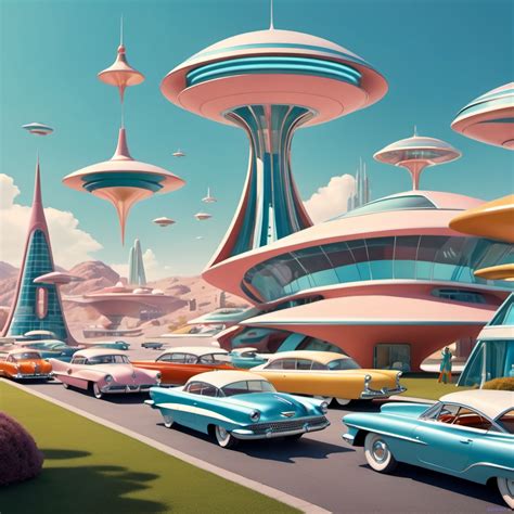 Futuristic Cityscape With Cars