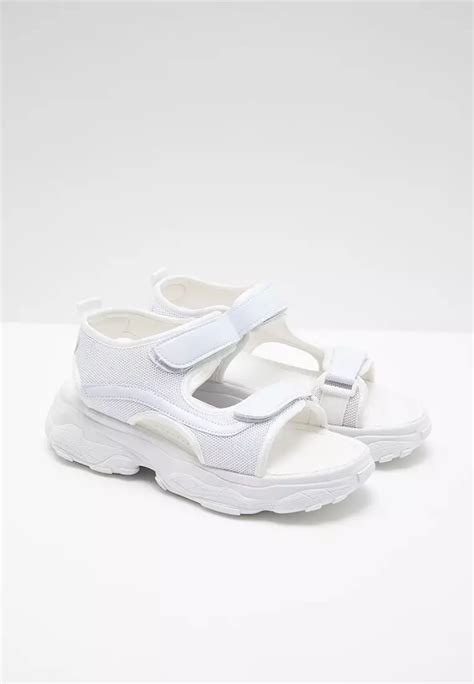 Jual Berrybenka Label Sofia Mecca Platform Sandal White Original