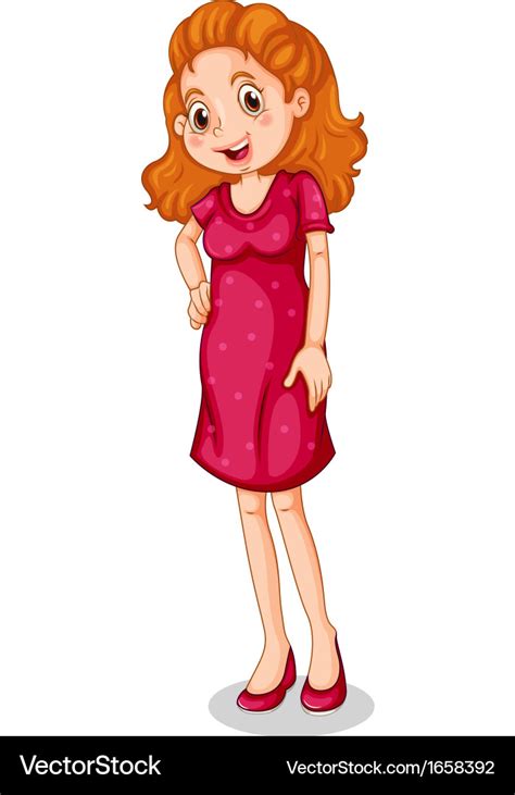 A Smiling Mother Royalty Free Vector Image Vectorstock