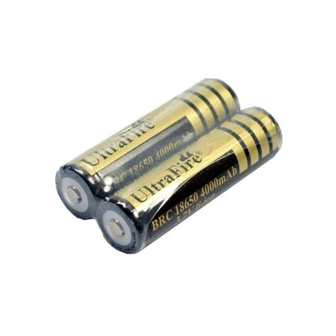 Ultrafire Protected Brc 4000mah 3 7v 18650 Li Ion Rechargeable Battery 1 Pair