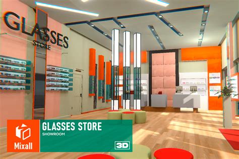 Glasses Store Showroom 3d Interior Unity Asset Store