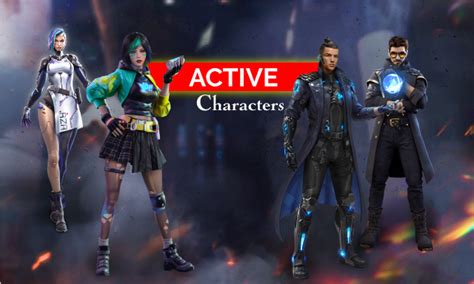 Garena Free Fire - Game Character's Information and Ability at a glance