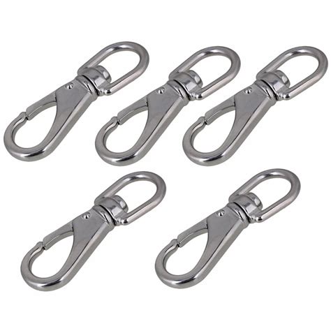 Pcs Multi Use Boat Swivel Eye Snap Hook Size Silver Stainless