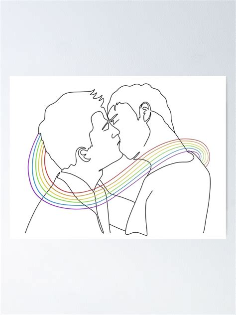 "Tarlos Pride Line Art" Poster for Sale by kaylebistired | Redbubble