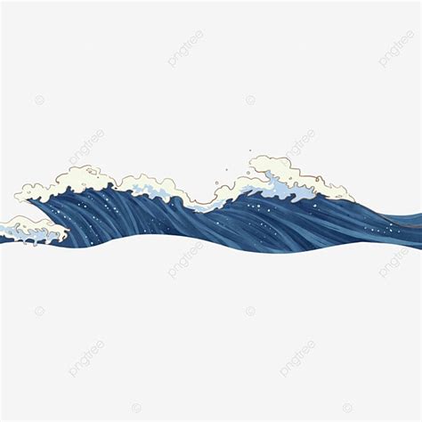 Ukiyo Hd Transparent Ukiyo E Style Sea Wave Decorative Border The