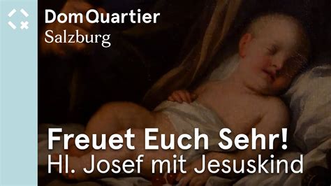 Weihnachtsausstellung Freuet Euch Sehr Hl Josef Mit Jesuskind