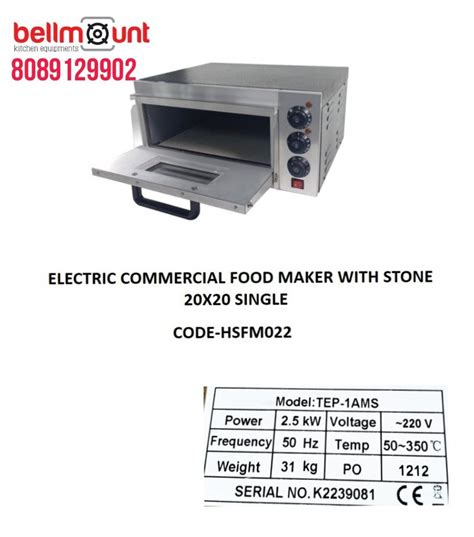 Electric Stone Pizza Oven Size Small Mini At Rs 12500 In Ernakulam