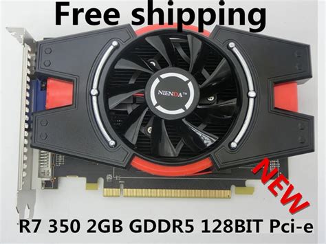 Free Shipping New real ATI Radeon R7 350 2gb 128Bit GDDR5 graphics card ...