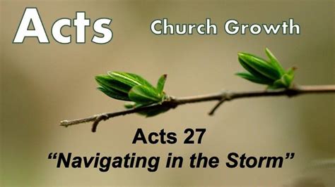 Acts 27 Navigating In The Storm One News Page Video