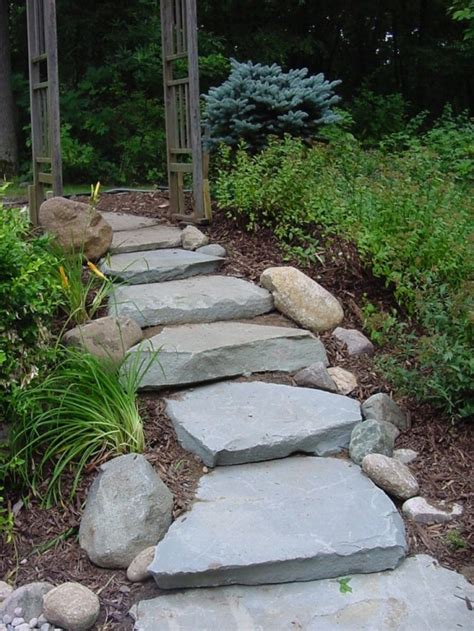 43 Awesome Garden Stone Paths DigsDigs