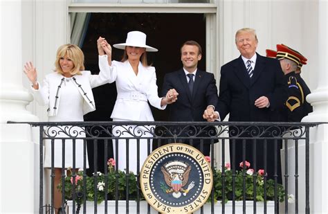 Photo Le Président Américain Donald Trump Sa Femme La Première Dame