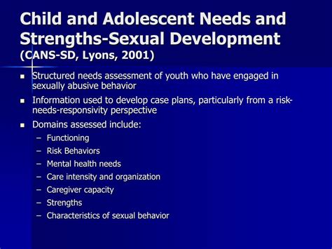 Ppt Specialized Assessment Of Juvenile Sex Offenders Powerpoint Presentation Id