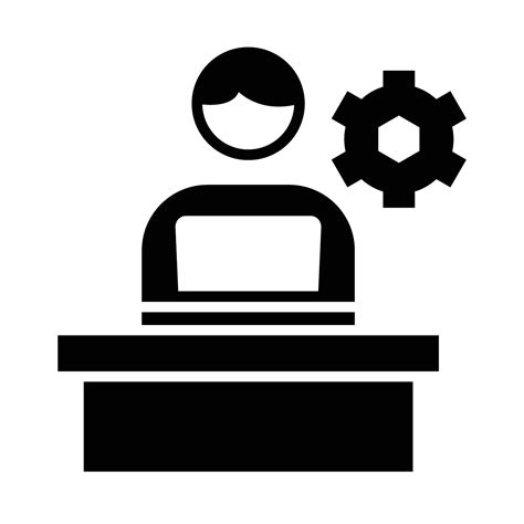 administration vector glyph icon  personal  commercial