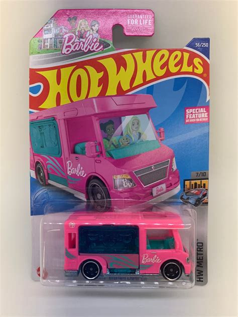 Hot Wheels Barbie Dream Camper Pink Collectible Toy Car Etsy