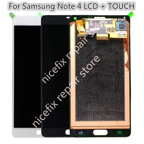 Super AMOLED LCD For Samsung Galaxy Note 4 N910 N910A N910F Note4 LCDS