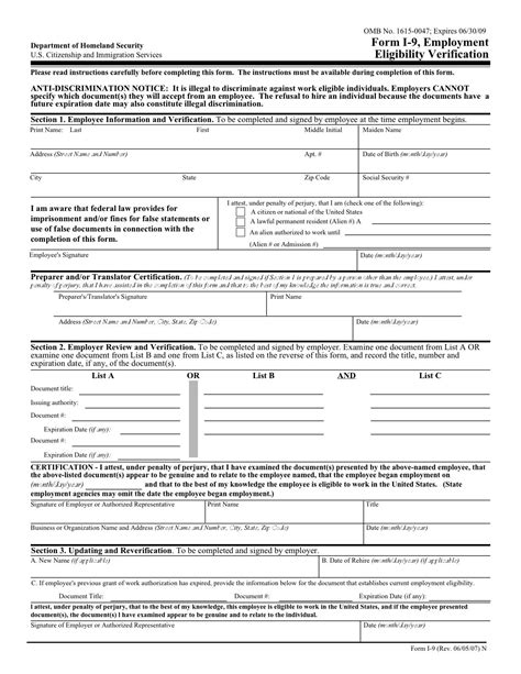 I9 Form Pdf Printable 2020 | Example Calendar Printable