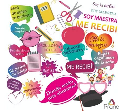 Recibida Maestra Se O Imprimible Props Carteles Frases Kit Mebuscar