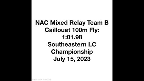 Mixed Relay Nashville Aquatic Club Southeastern LC Championships