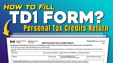 Td1 Form Explained Printable Forms Free Online