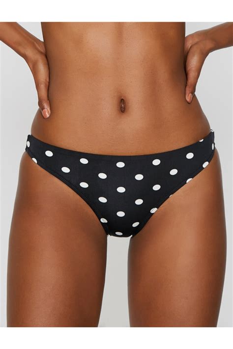 Buy Koton Printed Bikini Brief In Black Thstreet Kuwait