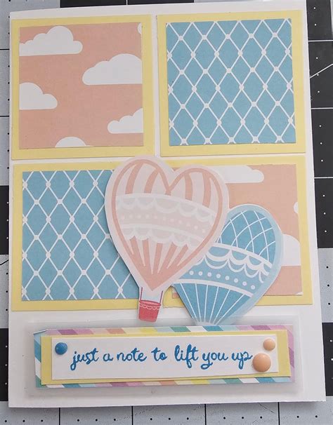 Stampin Up Hot Air Balloon Lighter Than Air Birthday Card For Happy Inkin Thursday Blog Hop