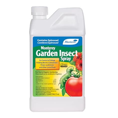 Monterey Spinosad Insecticide Organic Gardening Spinosad Garden Insect Spray Concentrate For